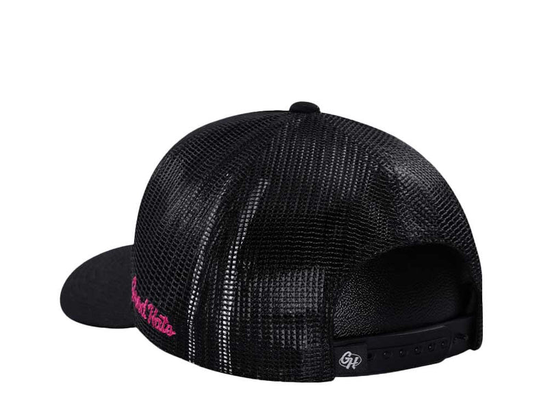 Good Hats Work Less Beach More Black Trucker Edition Snapback Cap