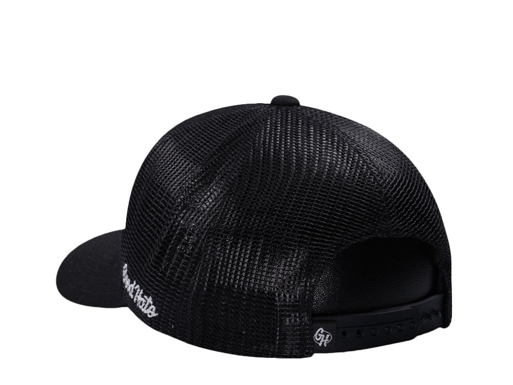 Good Hats Script Black Trucker Edition Snapback Cap